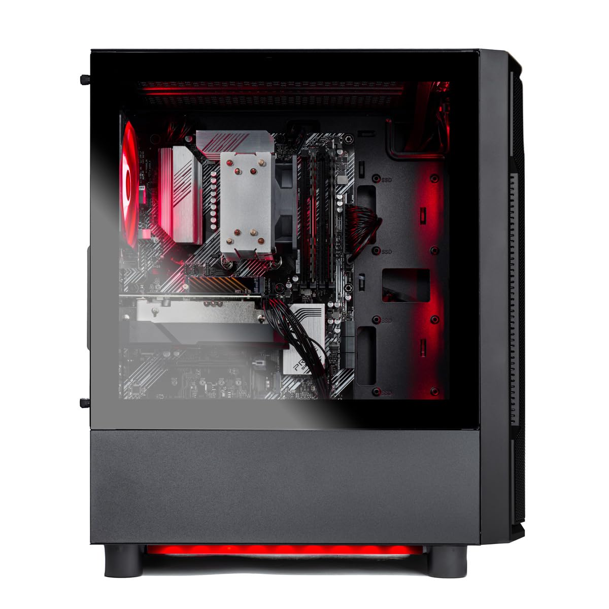 Skytech Gaming Azure 3 Gaming PC, AMD Ryzen 5 5500 3.6GHz, AMD RX 9060 8GB VRAM, 1TB NVMe SSD, 32GB DDR4 RAM 3200, 650W Gold PSU, WI-FI 5, Windows 11, Desktop