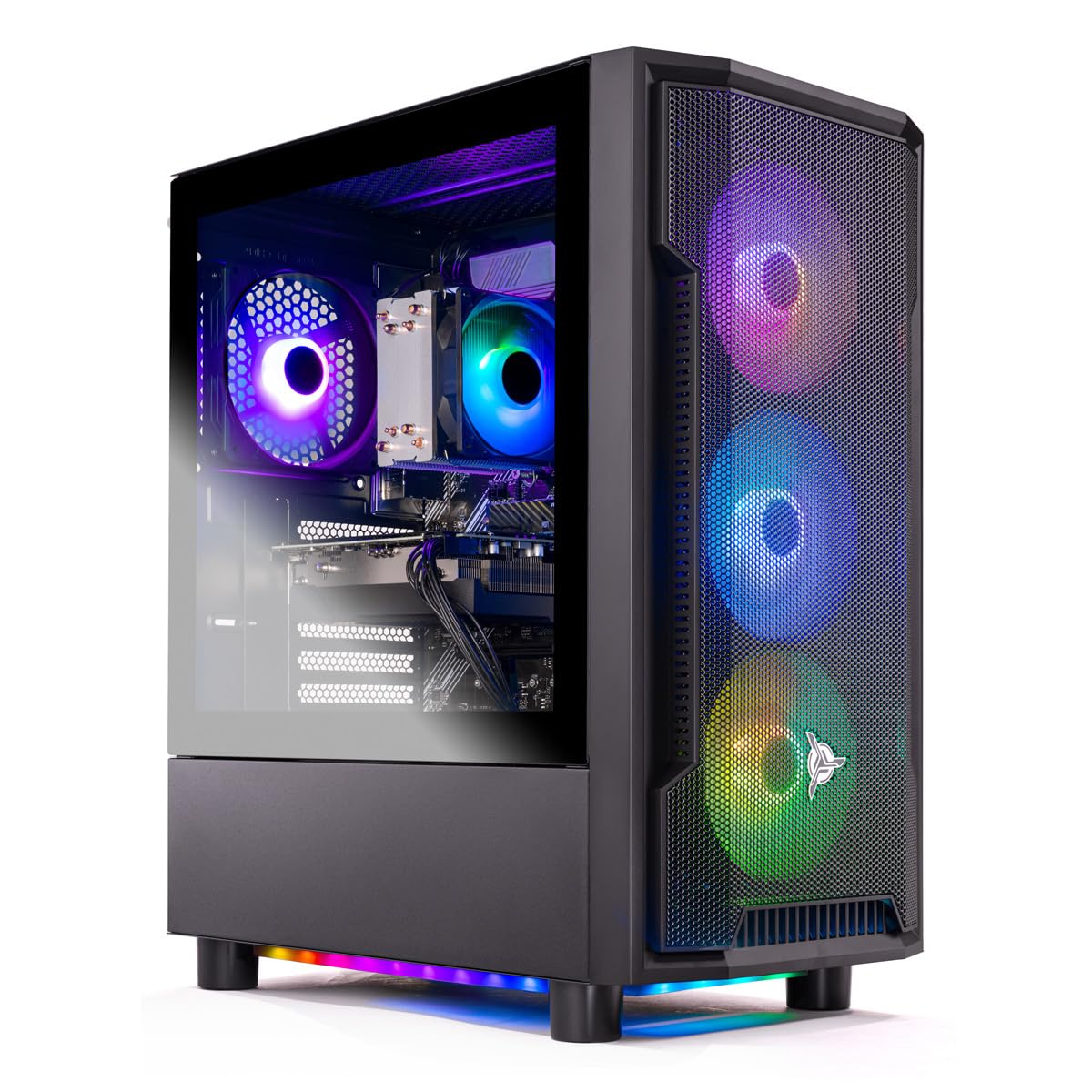Skytech Gaming Azure 3 Gaming PC, AMD Ryzen 5 5500 3.6GHz, AMD RX 9060 8GB VRAM, 1TB NVMe SSD, 32GB DDR4 RAM 3200, 650W Gold PSU, WI-FI 5, Windows 11, Desktop