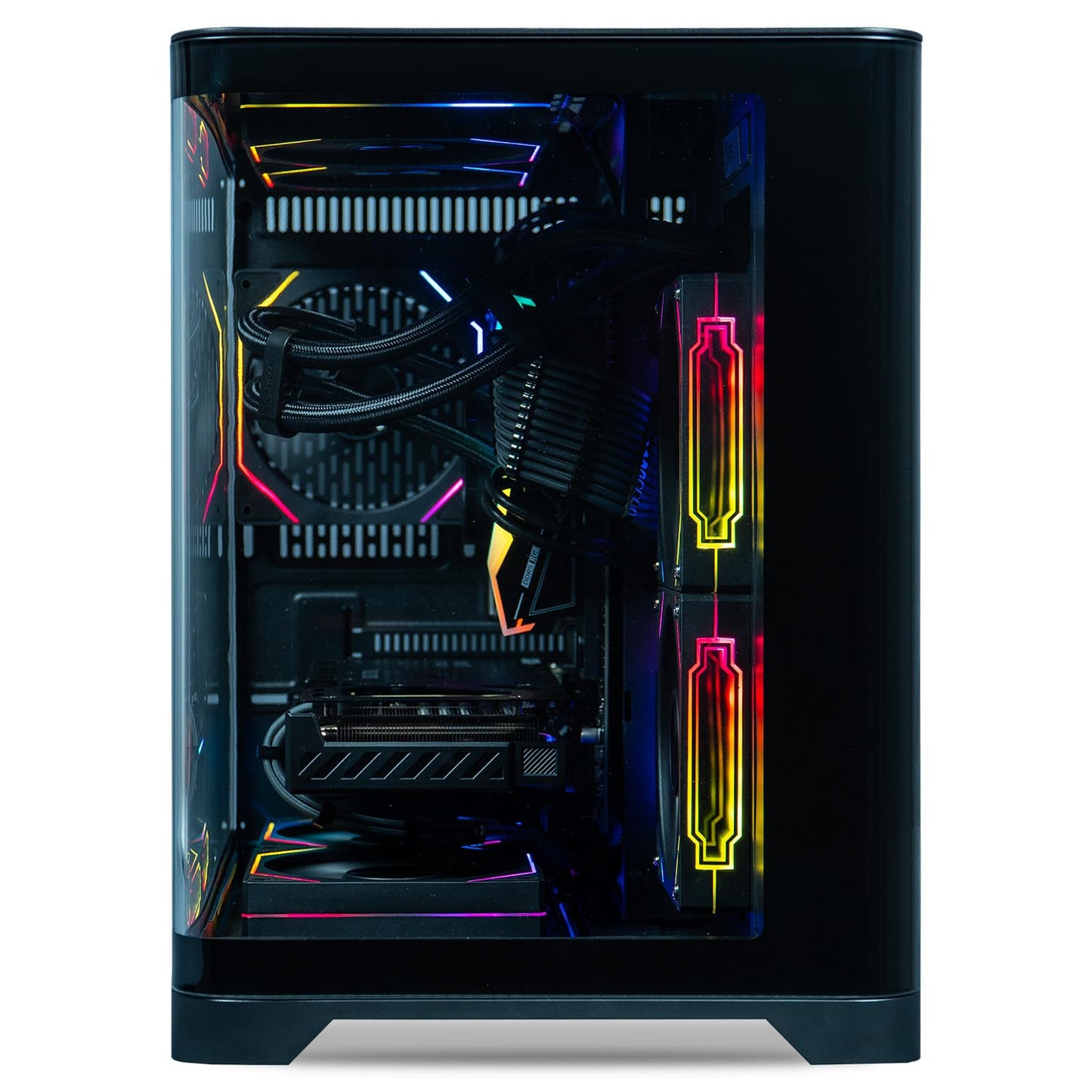ViprTech Reaper 2.0 Liquid-Cooled PC - AMD Ryzen 7 8700F (5.0Ghz Turbo), GeForce RTX 5060 Ti 16GB, 16GB DDR5, 1TB SSD, Gold Rated PSU, VR-Ready, WiFi, BT, Win 11, Gaming Desktop Computer, Black