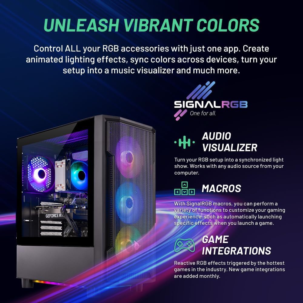 Skytech Gaming Azure 3 Gaming PC, AMD Ryzen 5 5500 3.6GHz, AMD RX 9060 8GB VRAM, 1TB NVMe SSD, 32GB DDR4 RAM 3200, 650W Gold PSU, WI-FI 5, Windows 11, Desktop