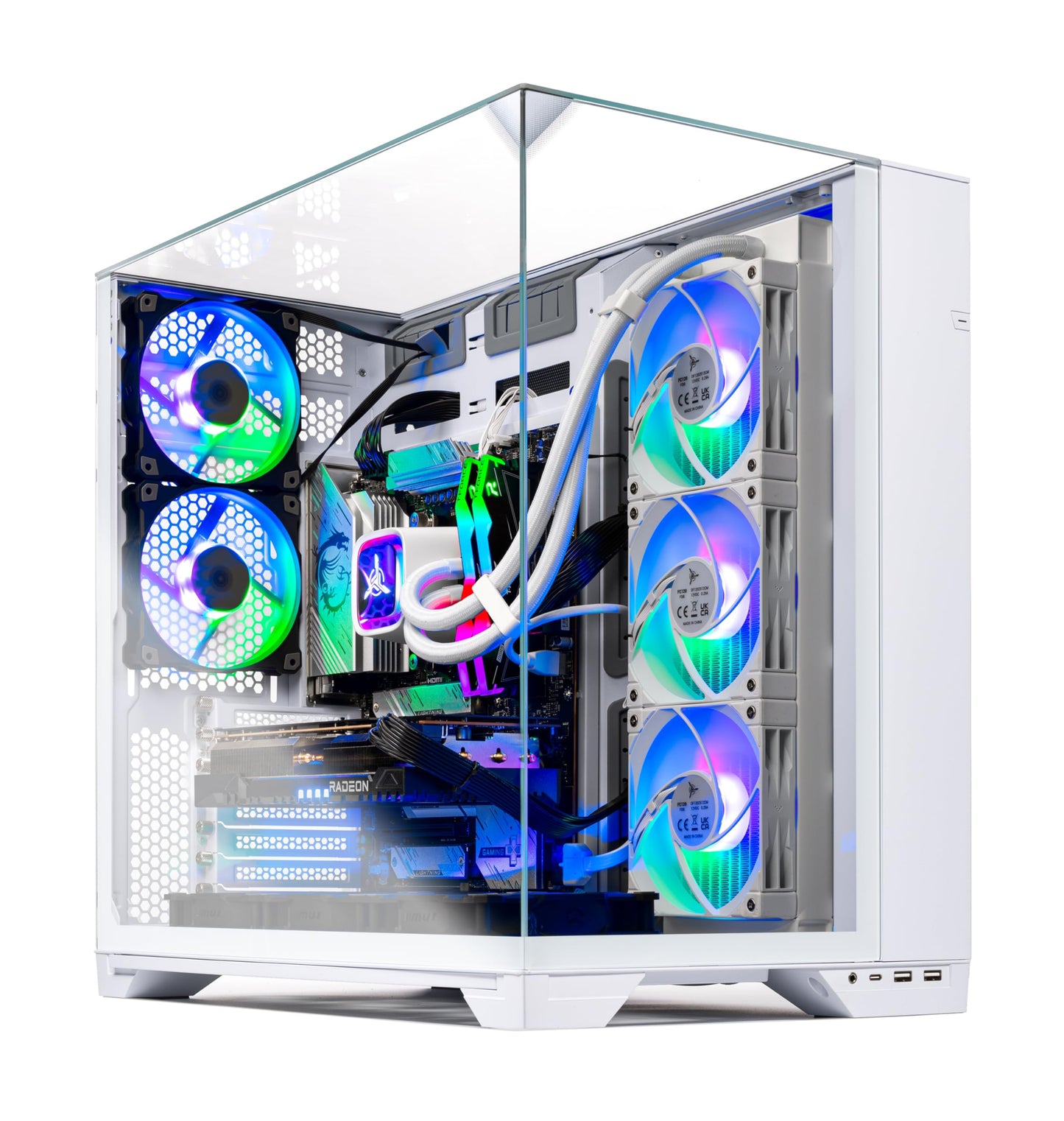 Skytech Gaming Azure 3 Gaming PC, AMD Ryzen 5 5500 3.6GHz, AMD RX 9060 8GB VRAM, 1TB NVMe SSD, 32GB DDR4 RAM 3200, 650W Gold PSU, WI-FI 5, Windows 11, Desktop